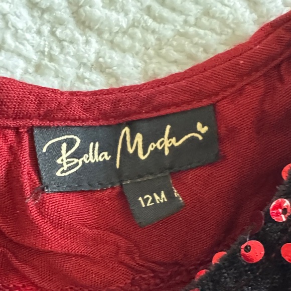 Bella Moda Elegant Burgundy Kids Formal Dress 100%Viscose - Picture 3 of 5